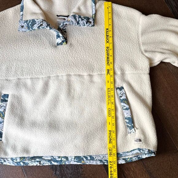 The North Face Womens LIBERTY of London CRAGMONT quarter SNAP FLEECE Bleached Sa - Picture 9 of 9